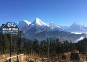 Mohare Danda Mountain Panorama
